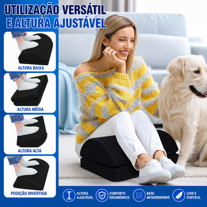 Apoio Ergonómico para Pés em Espuma Viscoelástica Ajustável