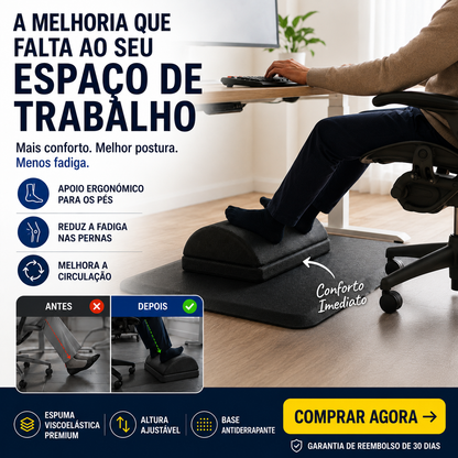 Apoio Ergonómico para Pés em Espuma Viscoelástica Ajustável